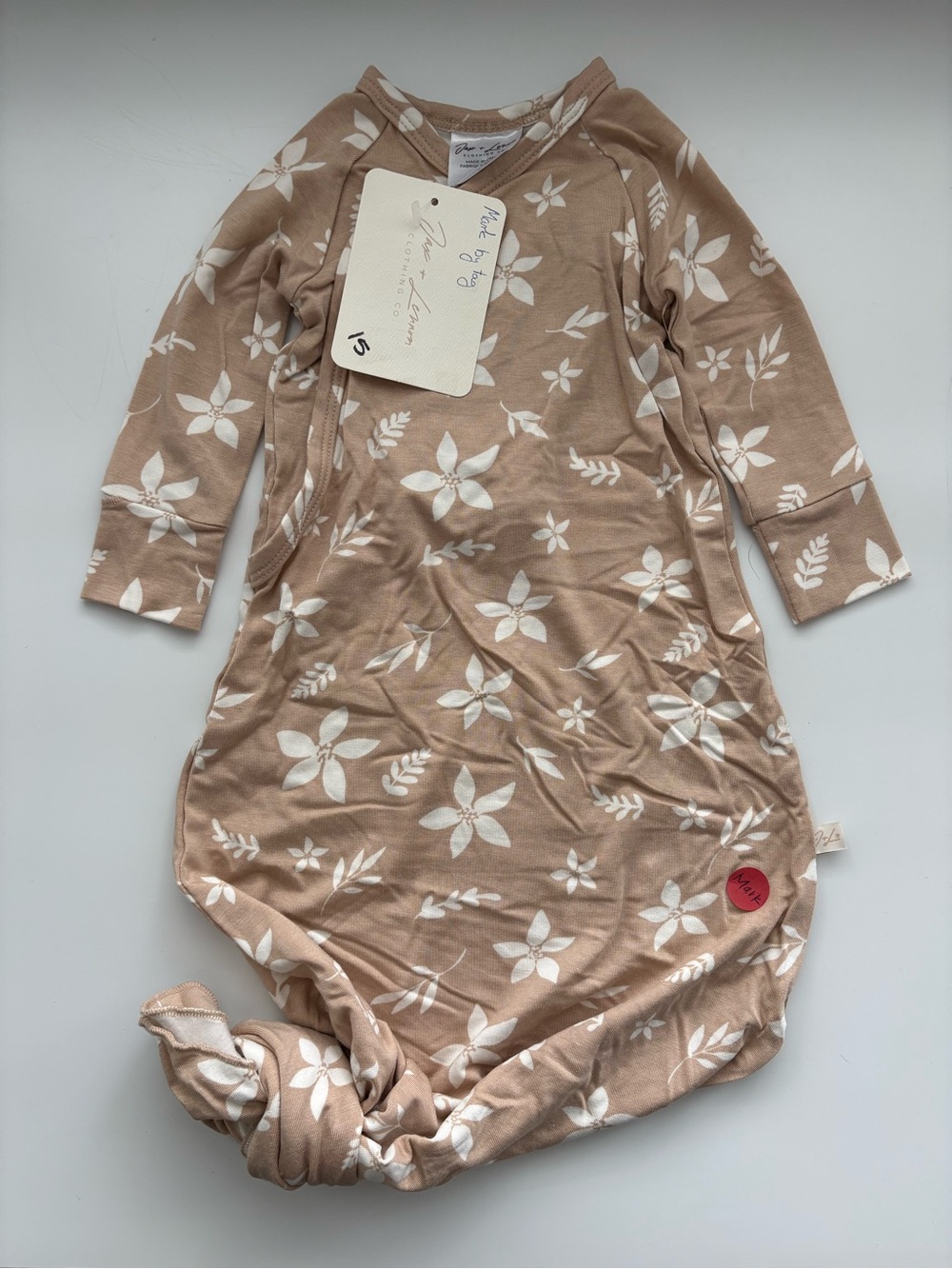 Jax & Lennon Infant Knotted Gown
